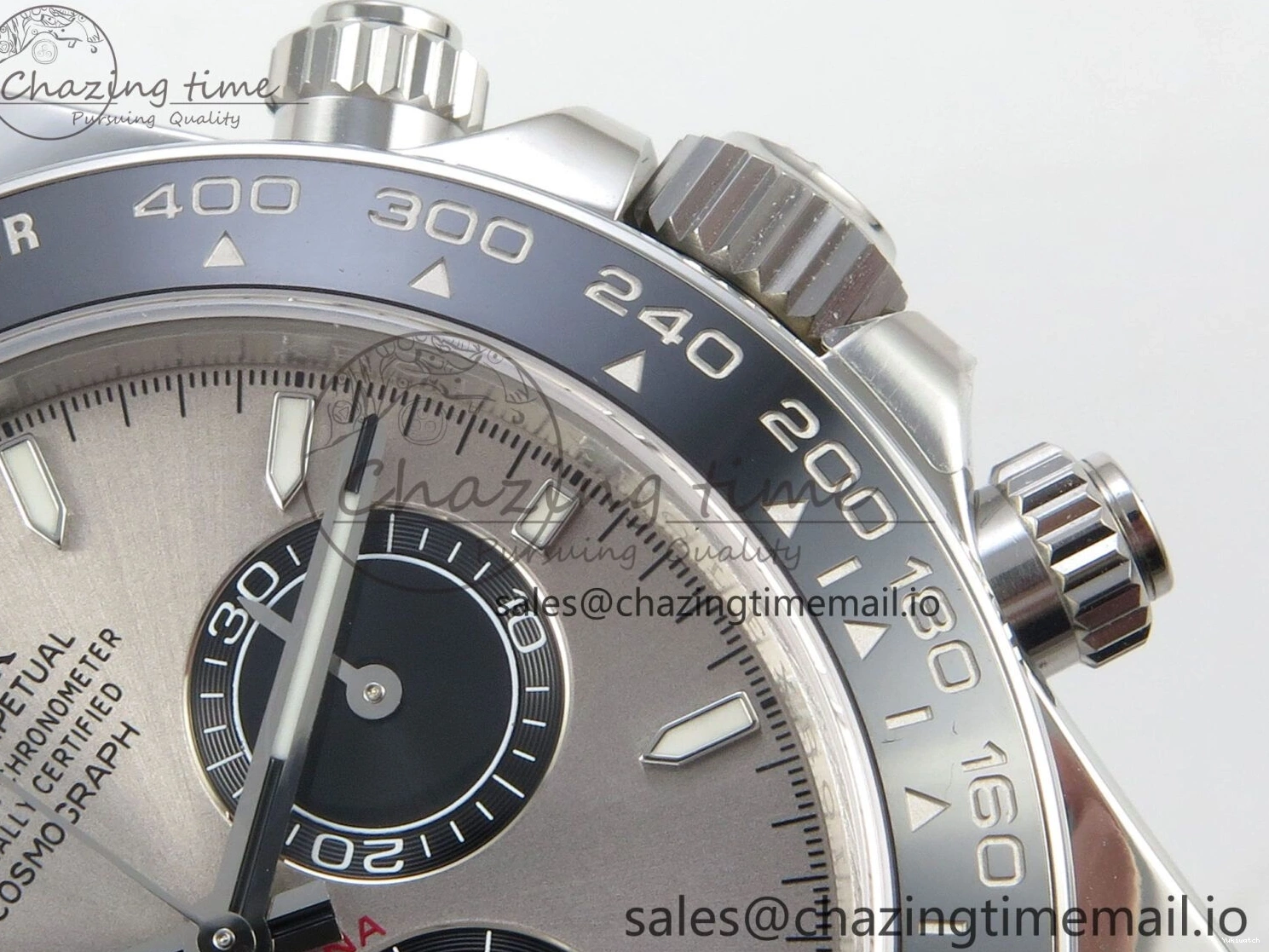 VS4131 Oysterflex Strap Gray VSF Best Black on Edition Daytona Dial V2 (Weighted) 1:1 126519 0225